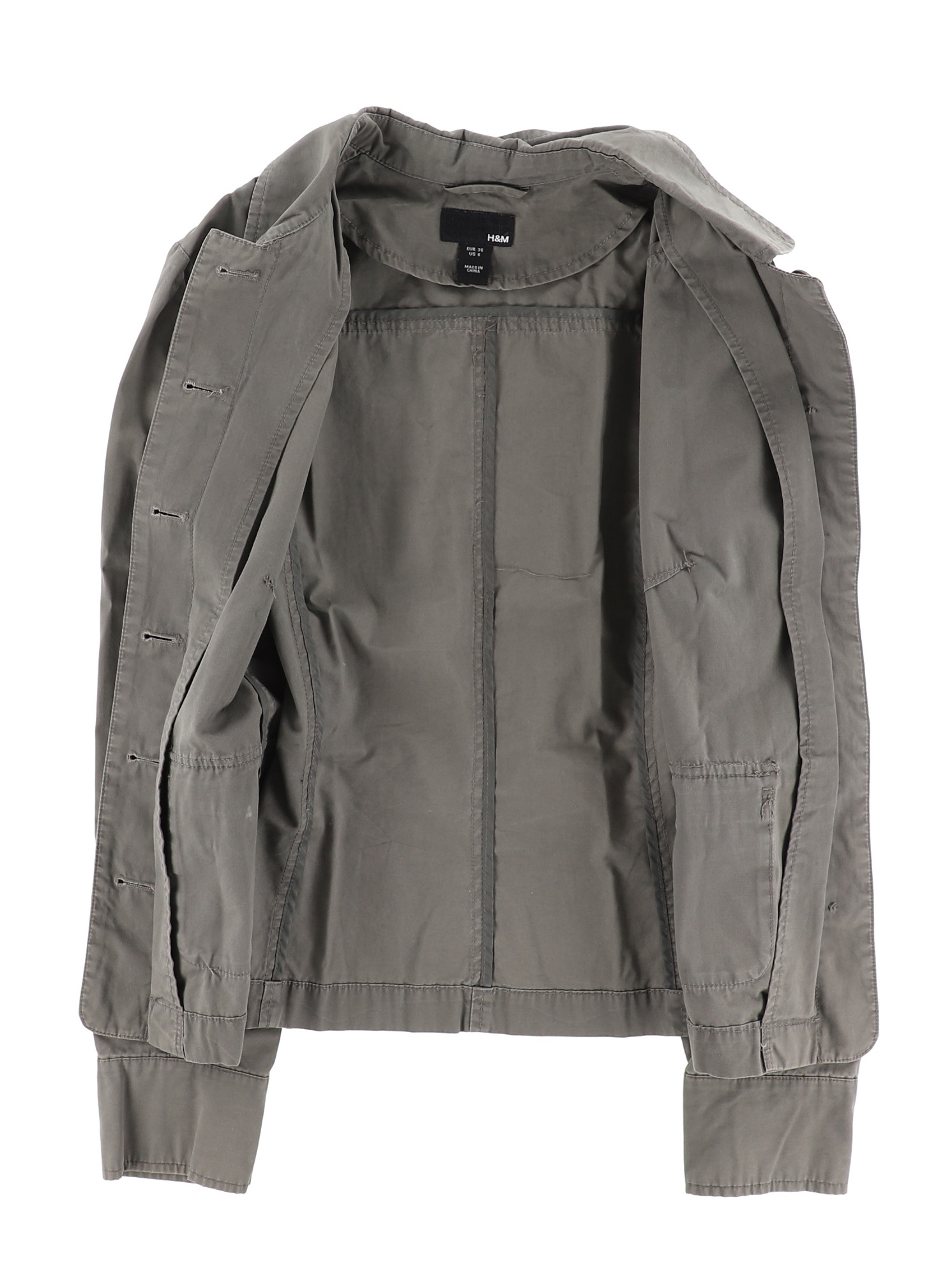 Regular Fit GrÃ¼ner Parka H&m H Und M Parka Mit Teddyfutter H